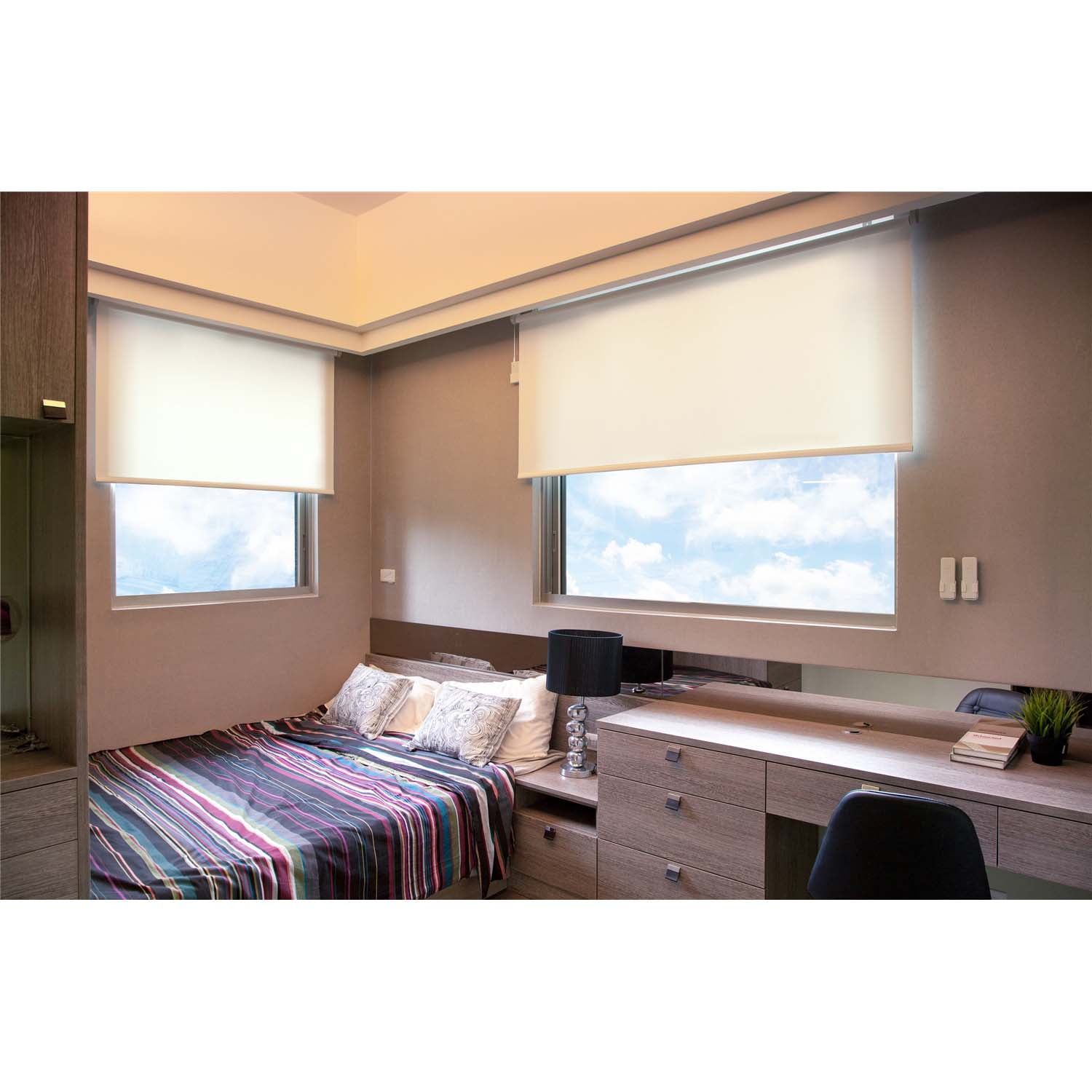 Cordless Roller Window Shades, MotorizedRemote, Roller Blinds