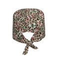 thumbnail image 2 of Salouo Leopard Dots Print Adjustable Working Caps,1 Pcs Working Hats Elastic Scrub Hats Elastic Tie Back Hats Unisex Nurse Scrub Cap Nurse Hats ,One Size, 2 of 7
