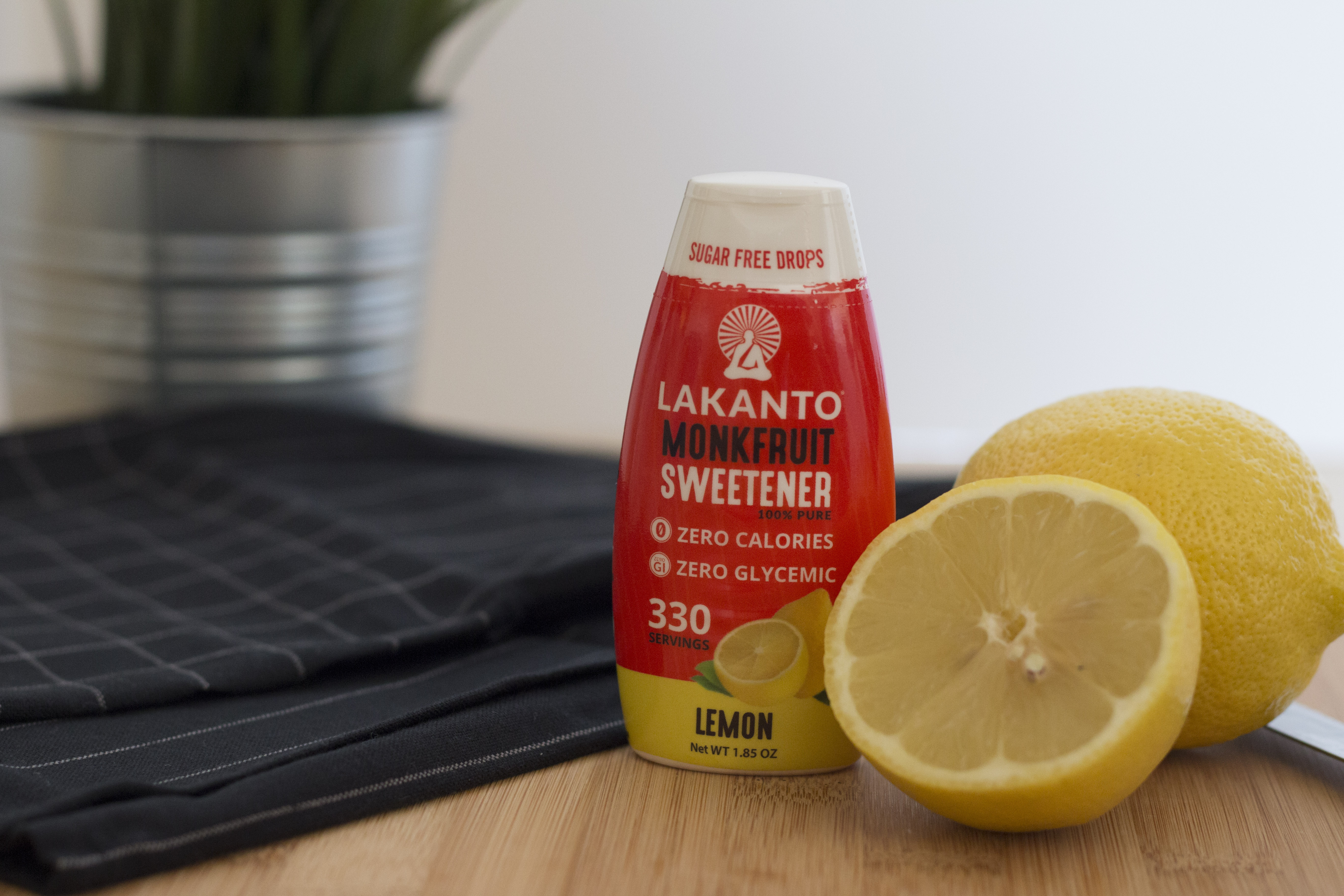 Lakanto Lemon Liquid Monkfruit Sweetener, 1.85 OZ (52G)