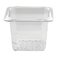 thumbnail image 2 of Camwear Food Pan Colander 1/6 Size Clear - 5'' Sixth Size Drainer Shelf for Food Prep, NSF Certified, Dishwasher Safe, 2 of 3