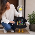thumbnail image 7 of Aurorax Back to School Porch Goose Outfits 23" Holiday,Goose Clothes for Cement Goose Porch Goose 17/19 inch,Campus-Style Black Porch Goose Clothing Accessories for Outdoor Yard, 7 of 7
