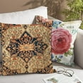 thumbnail image 6 of Persian Vintage Antique Carpet Nature Fine Art Throw Pillow Covers Cozy Square Throw Pillowcases Home Decorative for Bed Couch Sofa Living Room Cushion Case 18''''X18'''', 6 of 6