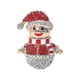 thumbnail image 4 of Broche de muñeco de nieve navideño YUANXCMXG con incrustaciones de diamantes de imitación, 4 of 5
