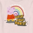 thumbnail image 2 of Toddler's Peppa Pig Wear Your Boots  Graphic Tee Light Pink 4T, 2 of 3