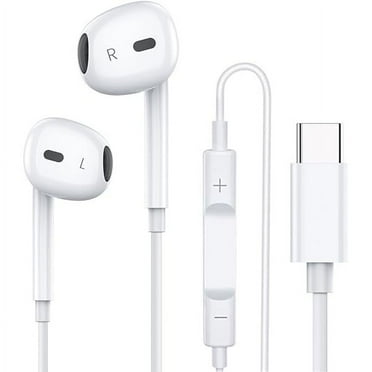Type C Earphones for iPhone 15 15 Pro 15 Pro Max 16 16 Pro 16 Pro Max Headphones Wired, Stereo in Ear Earbuds Compatible with Most Type C Jack Devices Smartphones.