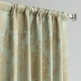 thumbnail image 4 of Magdelena Jade & Gold Designer Damask Curtain (1 Panel), Magdelena Jade & Gold, 50W X 108L, 4 of 6