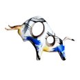 thumbnail image 1 of Escultura nórdica, estatua artística de Animal, adornos artesanales de resina creat, decoración de escritorio para el hogar, Oficina y 255x85 cm azul Baoblaze Estatuilla de vaca, 1 of 8