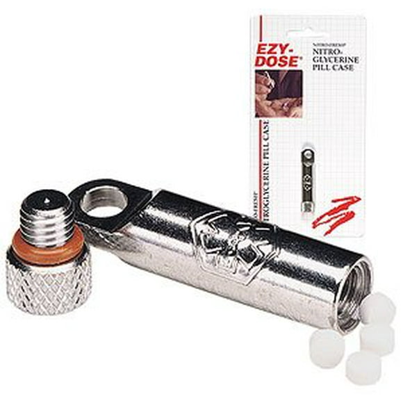 "Ezy Dose Nitro-fresh Pill Case, Chrome-plated Bra"