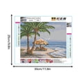 thumbnail image 2 of Kits de pintura de diamantes de imitación junto al mar, bordado, punto de cruz, manualidades, decoración de pared con diamantes completos Advancent HA5472-00B, 2 of 6