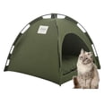 thumbnail image 1 of Cama cueva para mascotas con nido con almohadilla suave antideslizante extraíble para interior, lavable, 1 of 5