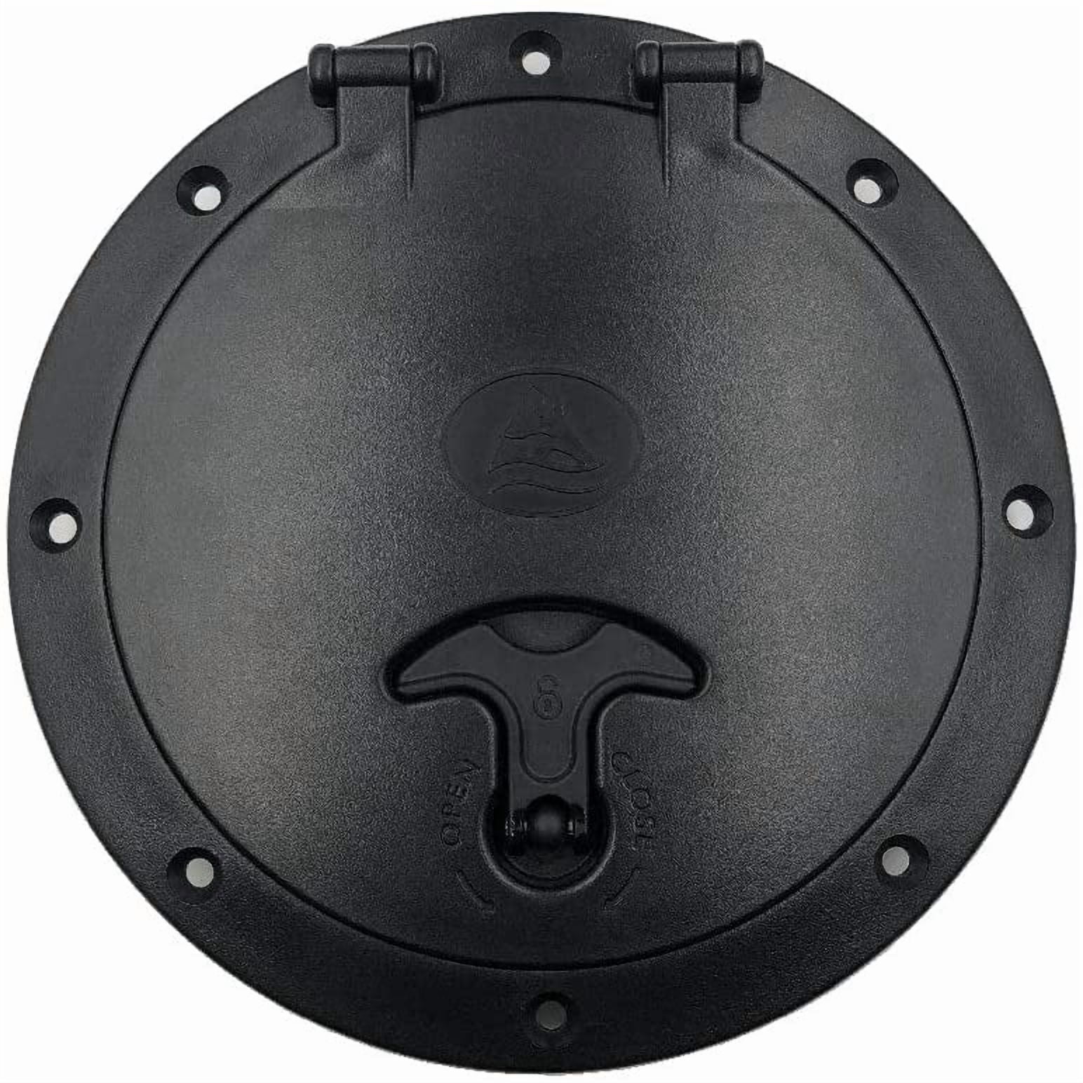 2 Piece 6 Inch Black Deck Plate Kit Storage Bag Kayak Boat Accessory