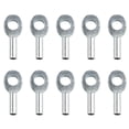 thumbnail image 4 of 10Pcs Gym Pulley Machine Cable Eyelet Terminal Wire Rope Port Joint Stopper 5mm, 4 of 9