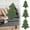 L, variant on Christmas Tree Decorative Pillow – Fuzzy Soft Cushion with Rhinestone Accents – Festive Christmas Tree Shape Throw Pillow for Sofa, Bed, Living Room Holiday Decor