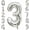 S-number 3, variant on PTSPLLMY 15 Number Balloons Silver 15 or 51 Balloons Number 40 Inch Number 15 Foil Mylar Balloons for 15 or 51 Birthday Party 15 or 51 Anniversary Events Decorations