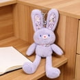 thumbnail image 5 of Llavero de peluche de peluche – Peluche de conejo de Pascua adorable, clip de viaje divertido, figura de peluche decorativa suave, regalo de cumpleaños navideño genial, 5 of 5