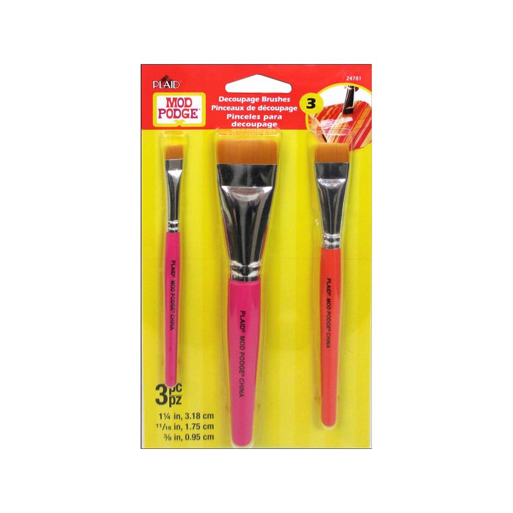 Plaid Mod Podge Decoupage Brush Set, 2 Piece