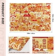 thumbnail image 4 of Gingerbread Houses Pattern Placemats Set of 6 Coffee Mats, Non Slip Backing 18x12 Inch for Home and Restaurants, 4 of 9