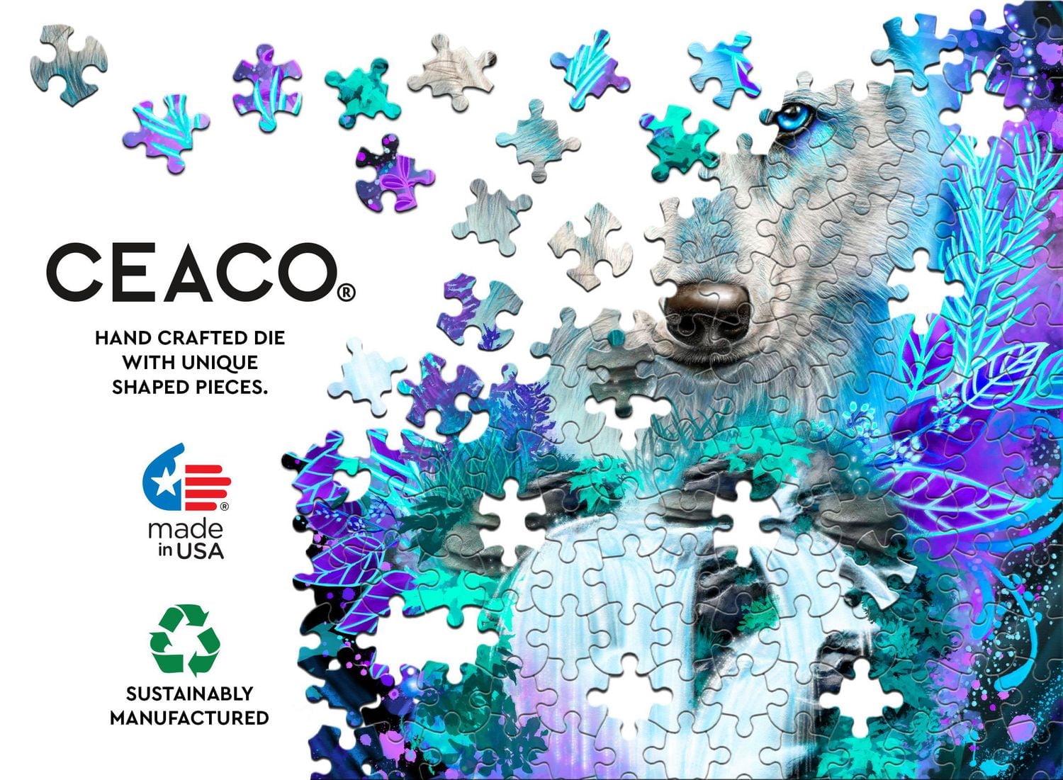 Casse-tête 750 pièces Ceaco Wolf Spirit Glow