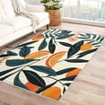 thumbnail image 2 of Orange Fruits Rug, Fruit Leaves Door Mat 2x3, Fruit Area Rug Soft Low Pile Floor Small Rugs Non-Slip for Bedroom Kitchen Entryway Carpet Xsu&-202, 2 of 7