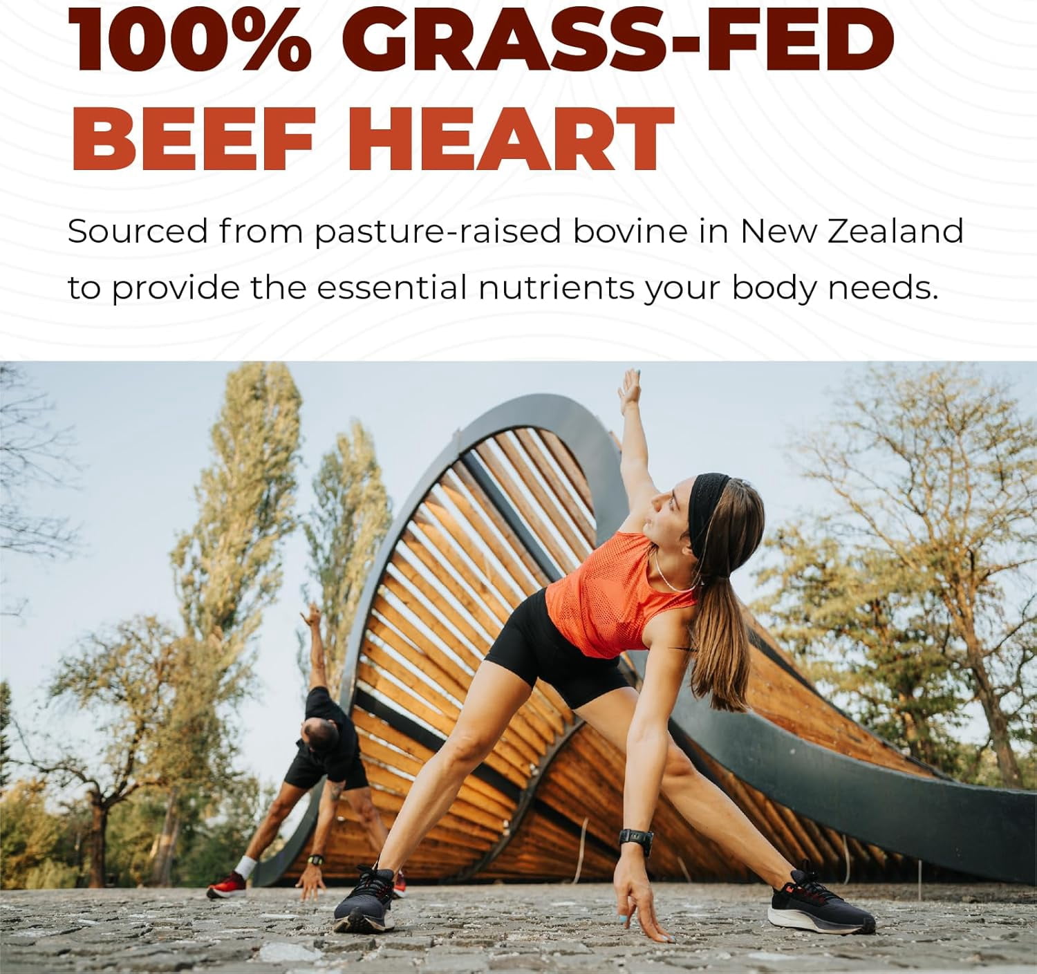 Left Coast Performance Grass Fed Beef Heart & Liver Supplements with Co10 & Iron, 180 Capsules