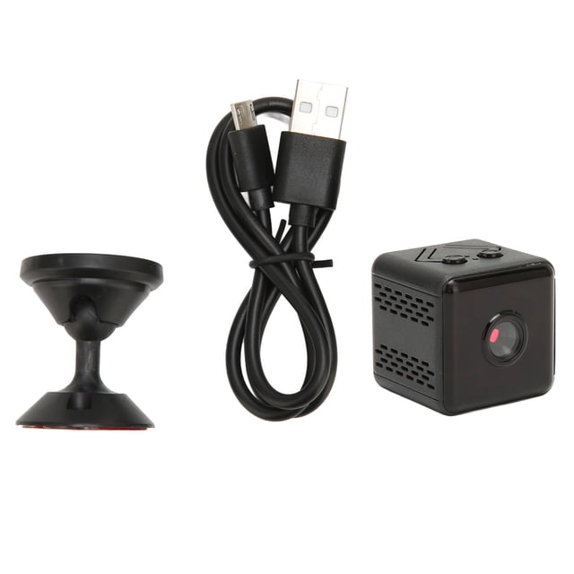 Mini Cameras, ABS 1920x1080P Small Nanny Cam Support Recording While Charging Cell Phone Remote Viewing For Students For Office
