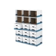 thumbnail image 2 of Bankers Box 0162601 23.75 in. x 19.75 in. File/Cube Box Shell - Legal/Letter, White/Blue (6/Carton), 2 of 3