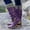 Purple, variant on HAOTAGS Womens Mid Calf Boots Winter Snow Womens Dressy Shoes Black Size 6
