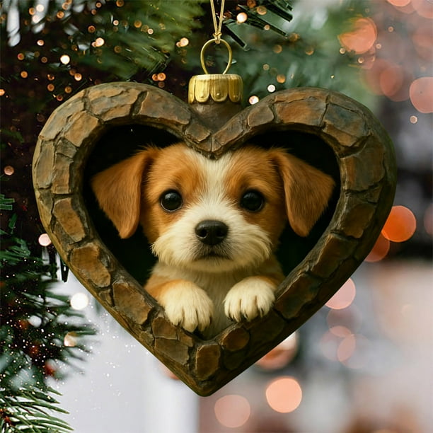 Estampado de Animales Navideños Acrílicos Colgantes, Regalo de Navidad para Familiares y Compañeros, Decoración para Árbol de Navidad.