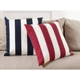 thumbnail image 3 of Fennco Styles Classic Wide Striped Poly Filled Throw Pillow 17" W x 17" L - Blue Accent Cushion for Home, Indoor Outdoor, Couch, Bedroom and Office Décor, 3 of 3
