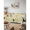 thumbnail image 6 of Cartoon Farmhouse Couch Cover, Cute Watercolor Cabin Animals Trees Yellow Oversized Sofa Cover Blanket for 3 Cushion Couch, Sectional Sofa Slipcover Protector for Living Room Bedroom 71''x150'', 6 of 9