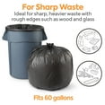 thumbnail image 3 of Staples Coastwide Professional 55-60 Gallon Trash Bag 38" x 58" Low Density 0.95 mil Black 100, 3 of 7