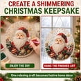 thumbnail image 5 of Christmas Pearl Diamond Art Kit for Adults, DIY Craft Decor ，2026 New Acrylic Hanging Craft with 3D Mixed-Size Beads, Metal Chain for Window, Wall, Mantel or Door Holiday Display, 5 of 8