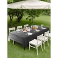 thumbnail image 4 of Outdoor Tablecloth with Umbrella Hole for Patio/Picnic/Party/Camping, Grey Ombre Waterproof Table Cloth Rectangle Table Cover Washable, Contemporary Gradient Abstract Art (52"x 70"), 4 of 8