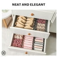 thumbnail image 6 of Luxtrada Set of 3 Underwear Organizer Drawer Divider, Foldable Breathable Storage Box Closet Dividers Dresser Clothes Drawer Organizers for Storing Underwear Bra Socks, 6 of 10