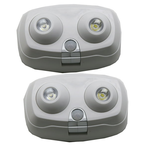 Dual Head Motion Sensor LightBattery Operated Adjustable Motion , Sensing 2 Pack Walmart