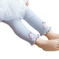 thumbnail image 2 of Cethrio Kids Girls Leggings, Knit Elastic Waist Cute Stretch Skinny Pants Gray Size 2-4 T, 2 of 3