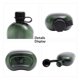 thumbnail image 4 of Canteen Water Bottle - 1 LWater Canteen Water Bottle for Hiking Camping Survival (Bottle & Cover Olive), 4 of 5