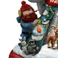 thumbnail image 3 of The Hamilton Collection Rudolph the Red-Nosed Reindeer Merry Christmas from Rudolph and Friends Figurine Expertly Crafted Illuminated Christmas Decoration 8-inches, 3 of 6