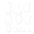 thumbnail image 2 of Memory Bear Template Ruler Set, Sewing Patterns Template, Quilting Cutting Ruler(10In), 2 of 7