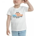 thumbnail image 3 of Dude Your Girlfriend Keeps Checking Me Out Funny Toddler T-Shirts for Boys Girls (White, 5/6T), 3 of 5