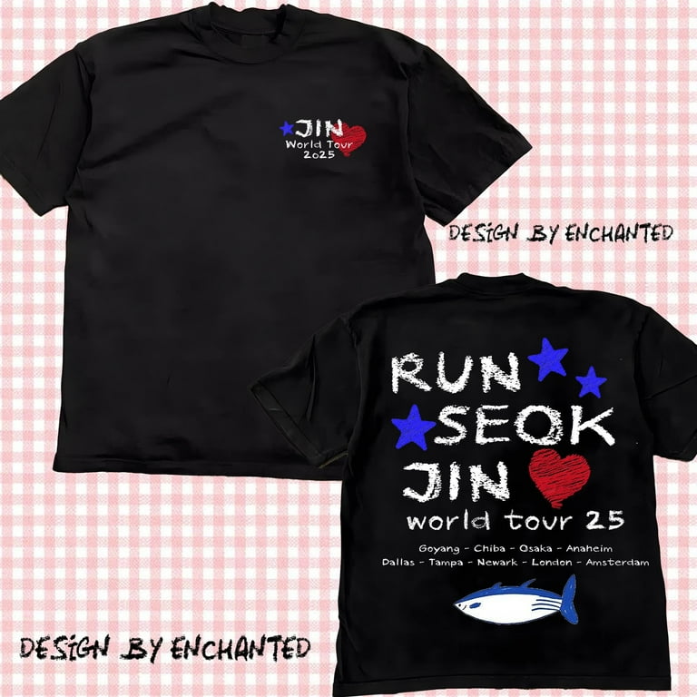 RUN SEOKJIN 2025 Tシャツ EU VER 日本未発売・新品・XL Run Seokjin ep Tour Shirt, Jin Tour 2025 Sweatshirt, Echo