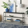 thumbnail image 2 of Evelyn&Zoe Alexis 55" Wide Rectangular Console Table, Blackened Bronze, 2 of 8
