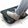 thumbnail image 3 of Ergonomic White Under Desk Foot Rest with Rolling Massage Function - Rocking Foot Stool for Office, Sofa, Bed - Comfortable Relief for Prolonged Sitting (Plastic, 34x25x13cm), 3 of 7