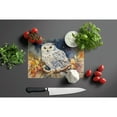 thumbnail image 2 of Snowy Owl Glass Cutting Board 12 in x 15 in, 2 of 5