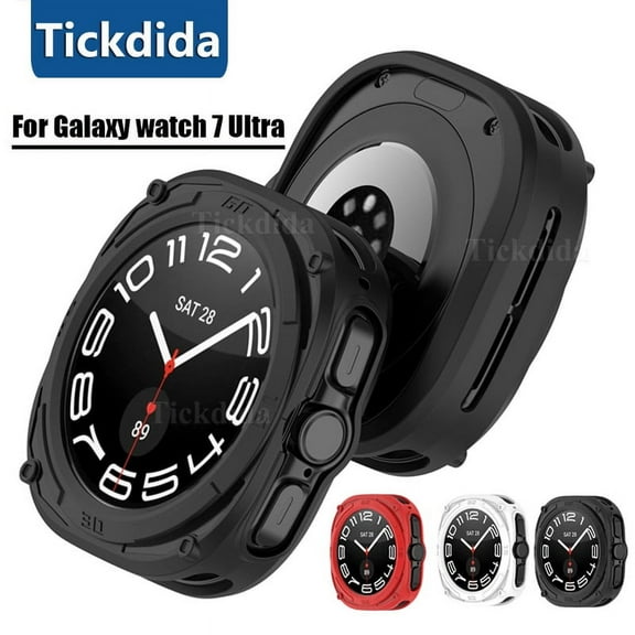 Silicone Protective Case for Samsung Galaxy Watch 7 Ultra Smart Watch Soft Protector Cover Shell for Watch Ultra47mm Accessories
