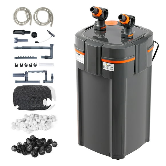 VEVOR Filtre d'Aquarium 660 Gph, Filtre en Cartouche à 5 Étapes 235 Gallons, Filtre d'Aquarium Interne Ultra Silencieux avec Protection UV, Filtre Submersible à Puissance avec Fonctions Multiples