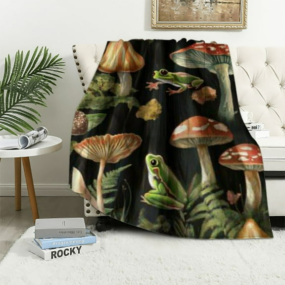 BCIIG Mushroom Blanket Mushroom Gifts for Women Boys Girls Soft Cozy Mushroom Throw Blanket All-Season for Sofa Couch Cottagecore Room Decor Mushroom Blankets for Adults Teen 40x50in