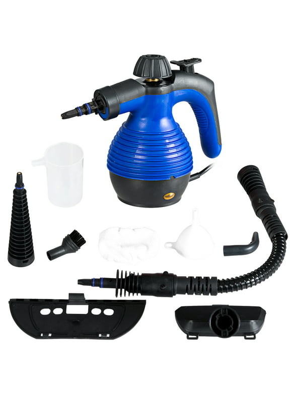 Costway Multifunction Portable Steamer Household Steam Cleaner 1050W W/Attachments Blue