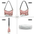 thumbnail image 4 of Kuiaobaty Snowman Print Underarm Sling Bag for Women, Snowflake Print Vegan Leather Hobo Purse Tote with Zipper Closure, Lightweight Travel Shoulder Bag for Christmas 2025, Pink, 4 of 7