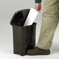 thumbnail image 3 of Safco Plastic 4 Gallon Step-On Trash Can in Black, 3 of 3